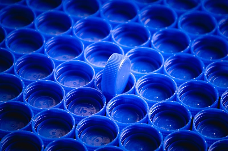 Recycled plastic bottles